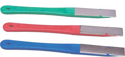 DMT Diamantschärfer Dia-Sharp Mini-Hone-Kit, 3-teilig, grob 45 µ/fein 25 µ/extrafein 9 µ, trocken & mit Wasser verwendbar, L jeweils 82 mm