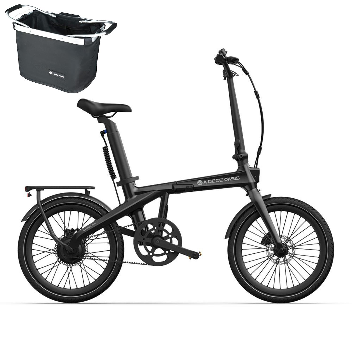 ADO E-Bike Carbon Pro Elektrofahrrad, klapprad,ebike Damen/ebike Herren,Faltrad, Riemenantrieb, IPS LCD,ADO APP+NFC,BAFANG Motor,2 Gang,50Nm