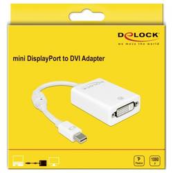 Delock 65129 Mini-DisplayPort / DVI Adapter [1x Mini-DisplayPort Stecker - 1x DVI-Buchse 24+5pol.] Weiß 0.18 m