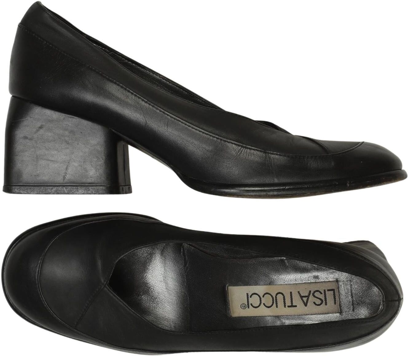 Lisa Tucci Damen Pumps, Schwarz, Gr. EU 38.5, Leder - Second Hand