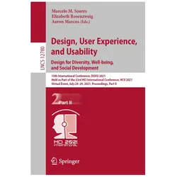 Design, User Experience, and Usability: Design for Diversity, Well-being, and Social Development, Fachbücher von Aaron Marcus, Elizabeth Rosenzweig, Marcelo M Soares