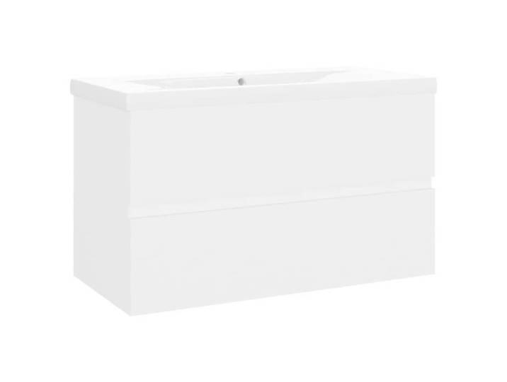 VENTE-FLASH Armoire d'évier - STABLE - avec lavabo intégré Blanc Bois d'ingénierie(51483071549)VIDAXL