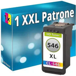 Druckfuxx, Druckerpatrone, 1x TINTE PATRONEN CL-546 XL für CANON PIXMA MG2550 MG2555 MG2950 MX494 MX495