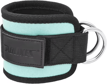 Inspire Curations AOLIKES Adjustable Ankle Straps For Cable Machine Glute Kickbacks And Leg Training 1pcs Cyan