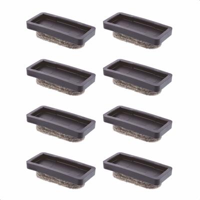 WAGNER QuickClick® Stuhlgleiter Woll-Filzgleiter ULTRASOFT - 8er-Set Ersatzgleiter 32 x 15 mm, DE Ware - 16771199