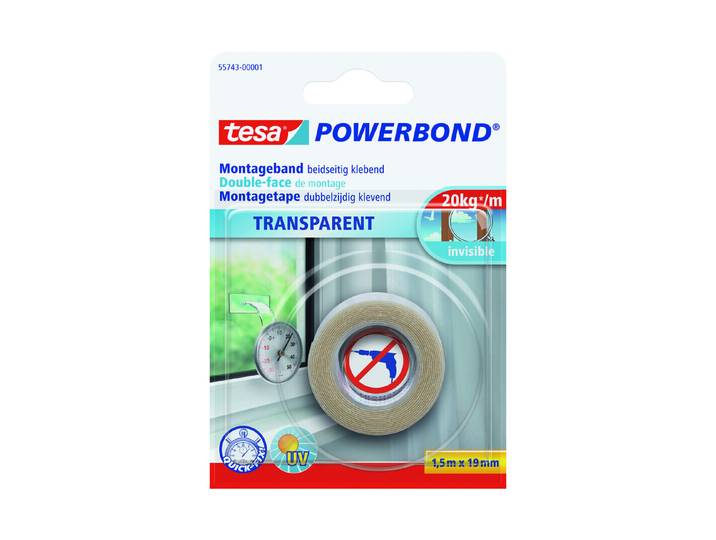 Tesa Powerbond Montageband 1.5m x 19mm 20 kg