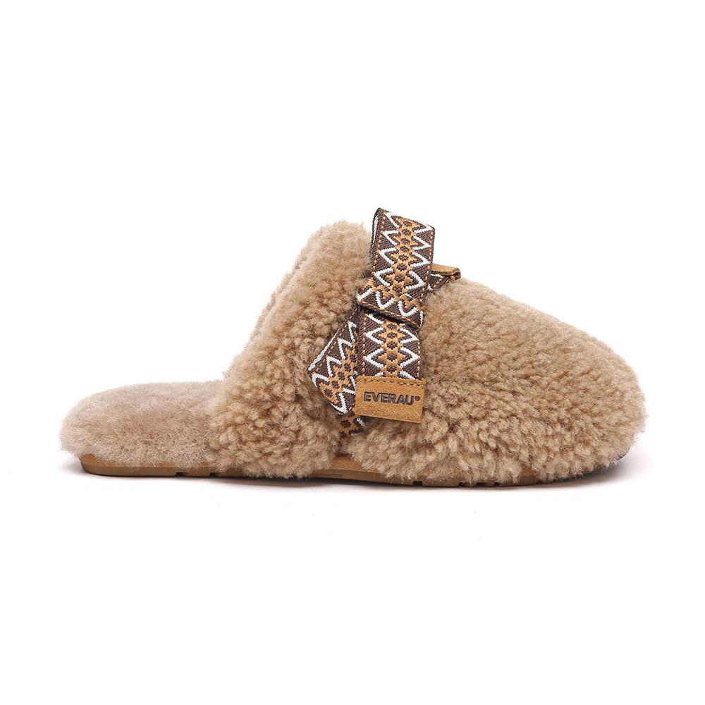 EVER AU Australië Vrouwen Moorhen Schapenvacht Boog Slippers