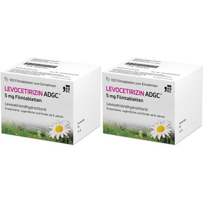 Levocetirizin Adgc 5MG FTA Doppelpack 2x100 St Filmtabletten
