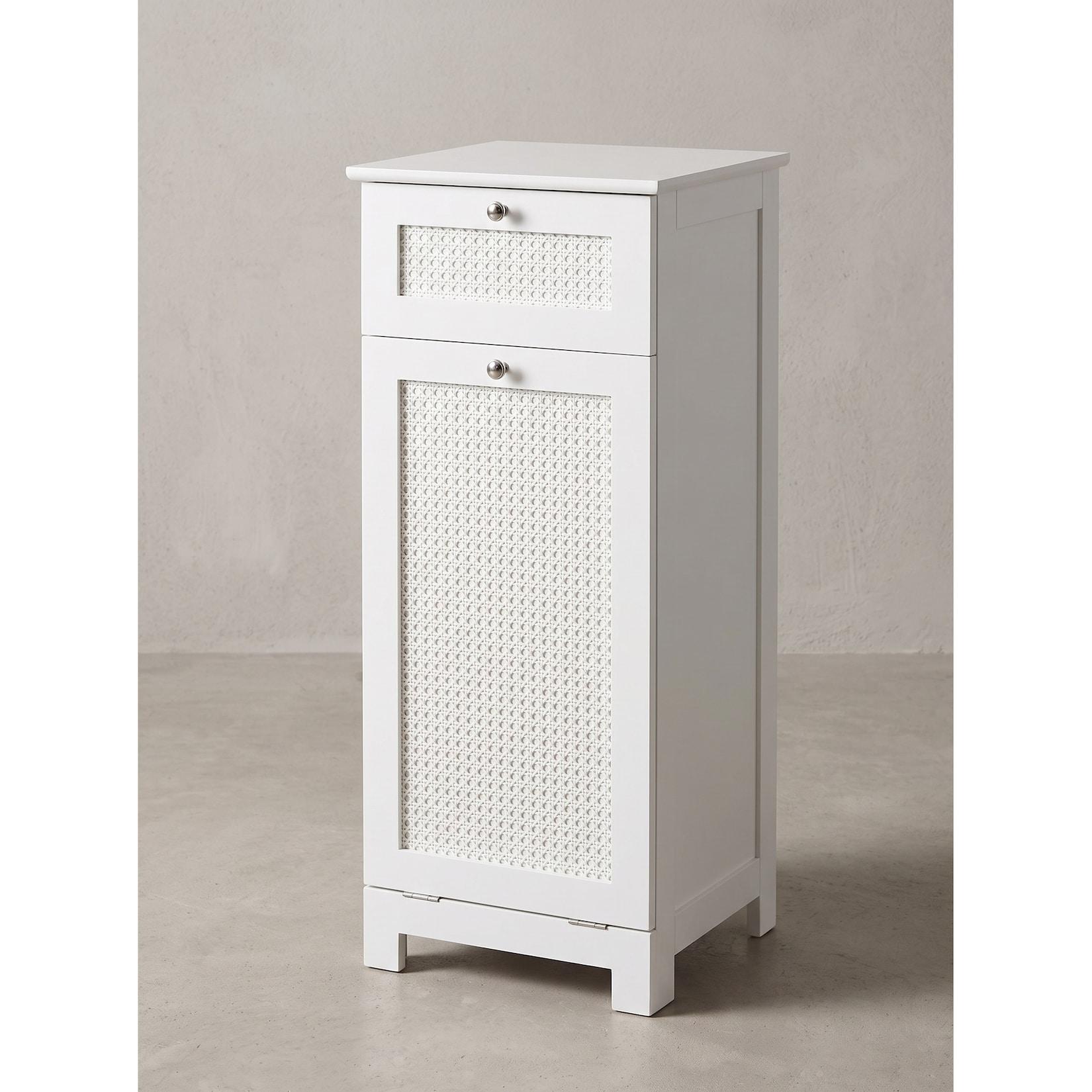 Wäscheschrank MDF Weiß 38x40x90 cm - ADOUR Kadima Design