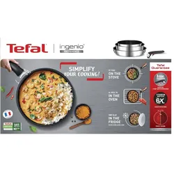 Tefal Ingenio Preference - Hapjespan - 24 cm - Zonder handgreep, Pfannenset + Topfset, Silber