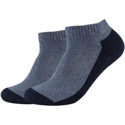 2er Pack camano Pro Tex Funktions-Sneakersocken 0004 - navy 43-46