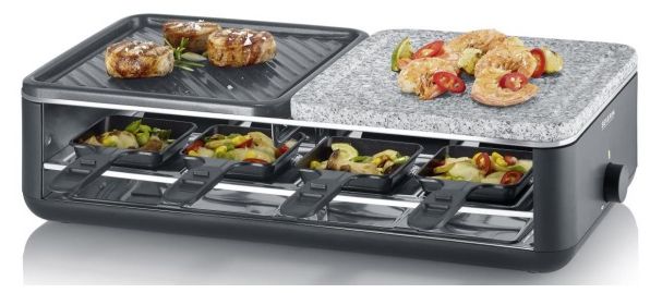 Severin RG2366 Black Line Lite Raclettegrill 8 Person(en) 1300 W RG 2366