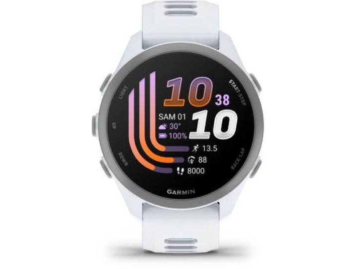 Garmin - Montre Connectée Forerunner 170 Blanc Et Bleu