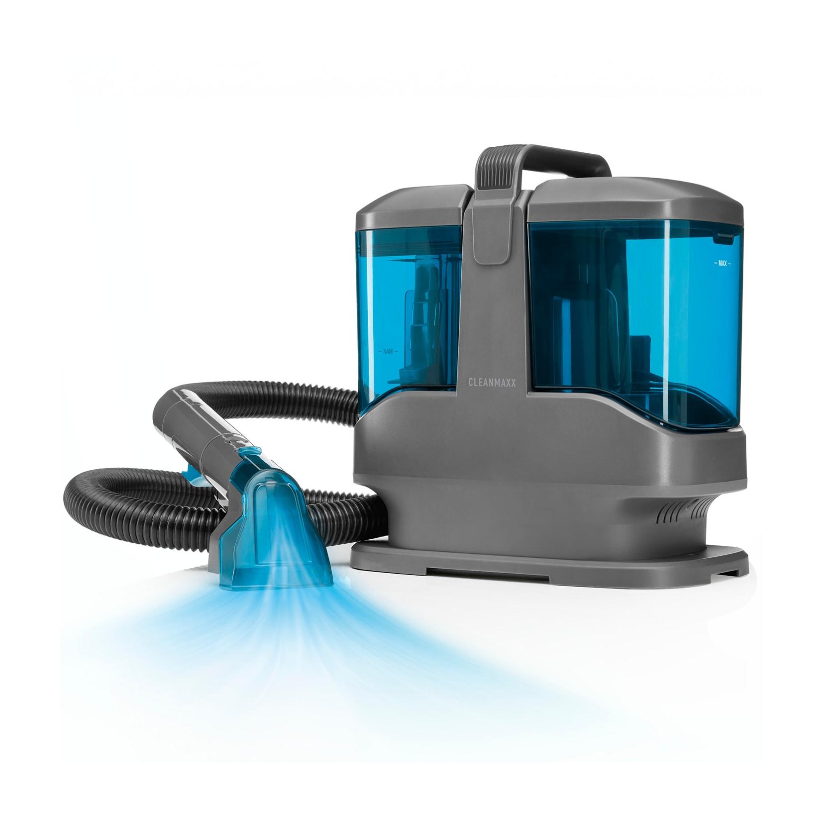 CLEANmaxx Polster- & Teppichreiniger 450W blau/grau Kompakt mit Frisch- & Brauchwassertank