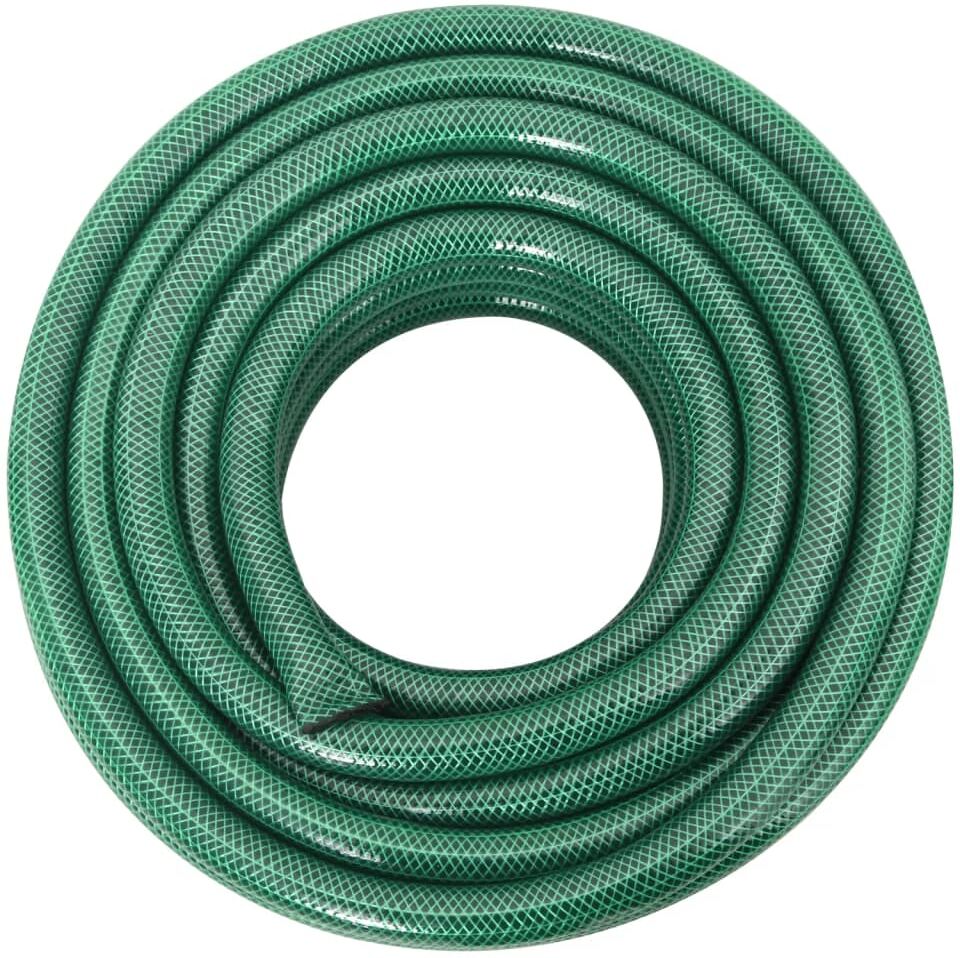 vidaXL Manguera de jardín PVC verde 0,75" 30 m Verde