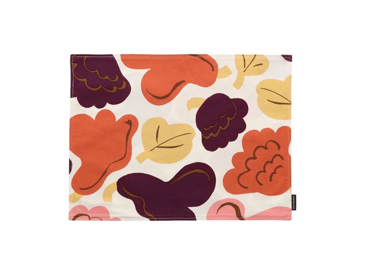 Marimekko Pieni Kukasta Kukkaan Acryl set de table Off white-prune-rose-terracotta