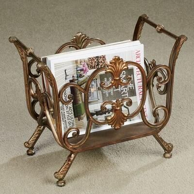 Touch of Class Stratton Magazine Rack Bronze , Bronze