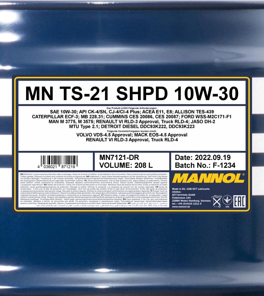MANNOL MN7121-DR Motoröl