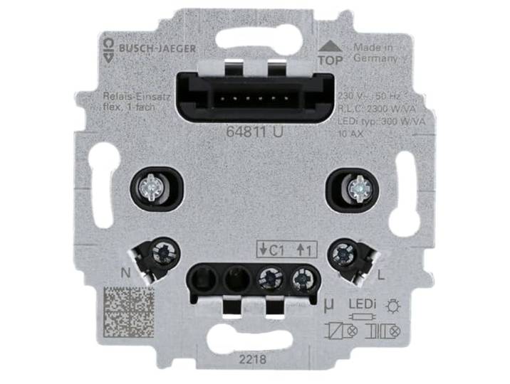 Busch-Jaeger 64811 U relais-inzetstuk flex 1-voudig 2CKA006800A3041