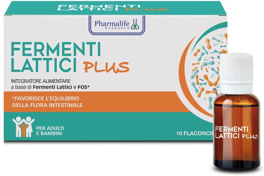 PHARMALIFE RESEARCH Srl Fermenti Lattici Plus, 10 flaconcini