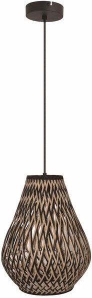 Hanglamp Carmina Reality zwart, metaal, 1xE27, 40W, B/D/H: 120 x 30 x 30 cm