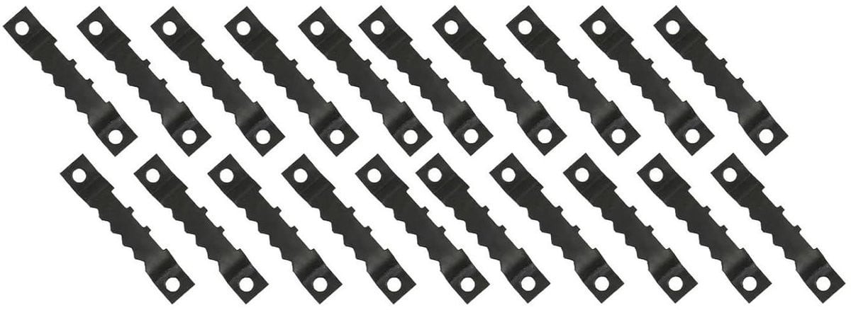 Zaagtand hangers voor fotolijsten, 20 stuks, zwart