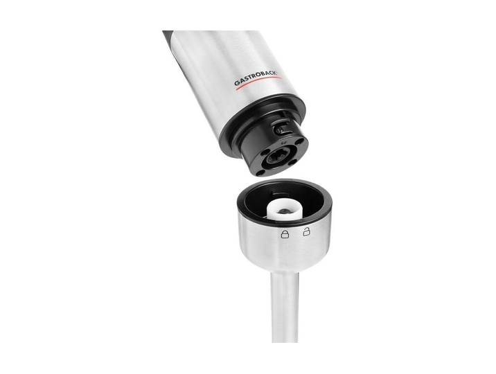 GASTROBACK Stabmixer Powermix FlexCord , schwarz, silber, B:7cm H:40cm T:7cm, Mixer, Leistungsstarker Stabmixer, Stabmixer