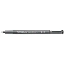 STAEDTLER Pigment Liner 308, Schwarz, Fein, Schwarz, Grau, Rund, Tinte auf Pigmentbasis, 1,2 mm