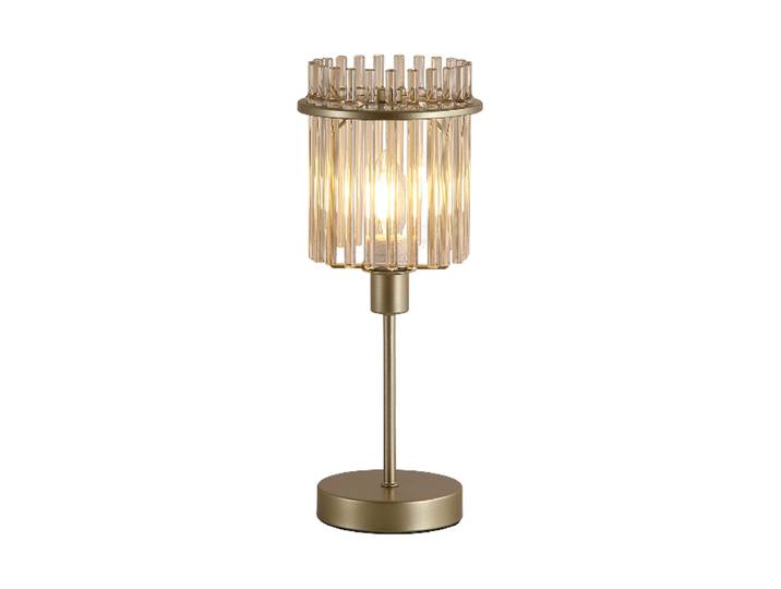 Luxuriöse Tischlampe Swizzle Gold, Champagne Searchlight