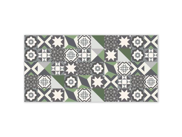 Mubusi Tapis Vinyle Porto Verte 90x180 cm - Tapis Chambre en Vinyle