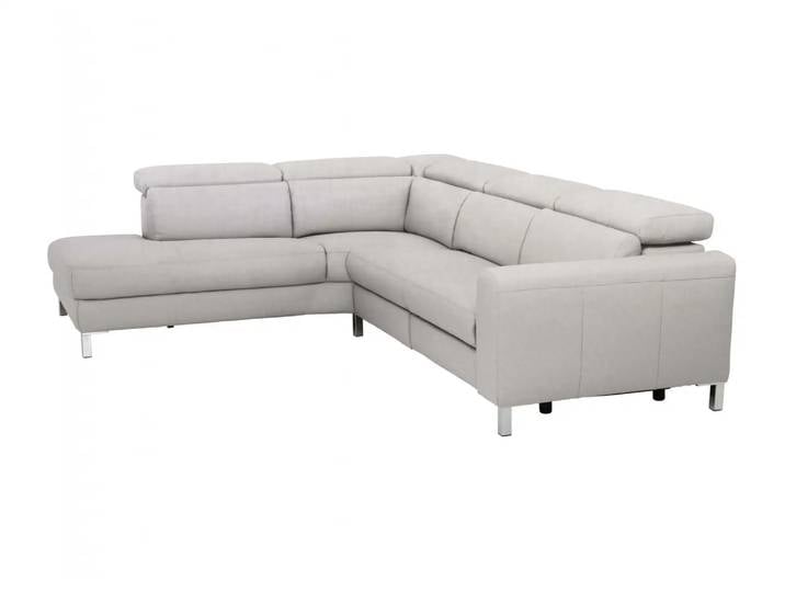 Ecksofa Laret Basic Candy / Farbe: Silver / Material: Stoff Basic