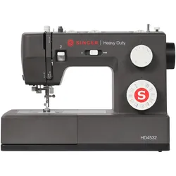 Singer Heavy Duty 4532 (dunkelgrau/weiss), Nähmaschine, Weiss, Grau