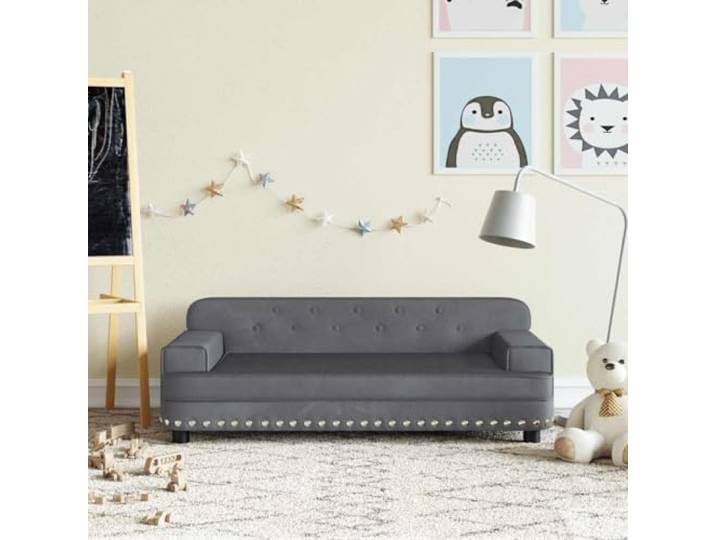LPERTGFHU Kindersofa Samtbezug Minisofa Schlafsofa Sitzgelegenheit Schaumstoffpolsterung, Massives Kiefernholz, Für Kinder von 3-6 Jahren