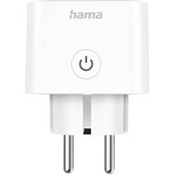 hama 00176638 Smarte WLAN-Steckdose, Matter, sprach- u. appgesteuert, nachrüstbar, 3.680W