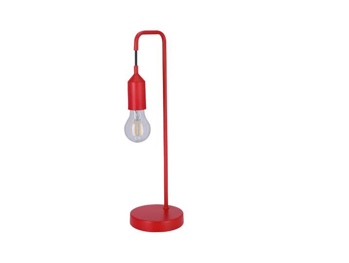 Tischleuchte Laren, Rot, Metall, 13x46x15 cm, RoHS, Europäischer Sicherheitsstandard, einfach zu transportieren, Lampen & Leuchten, Innenbeleuchtung, Tischlampen, Tischlampen