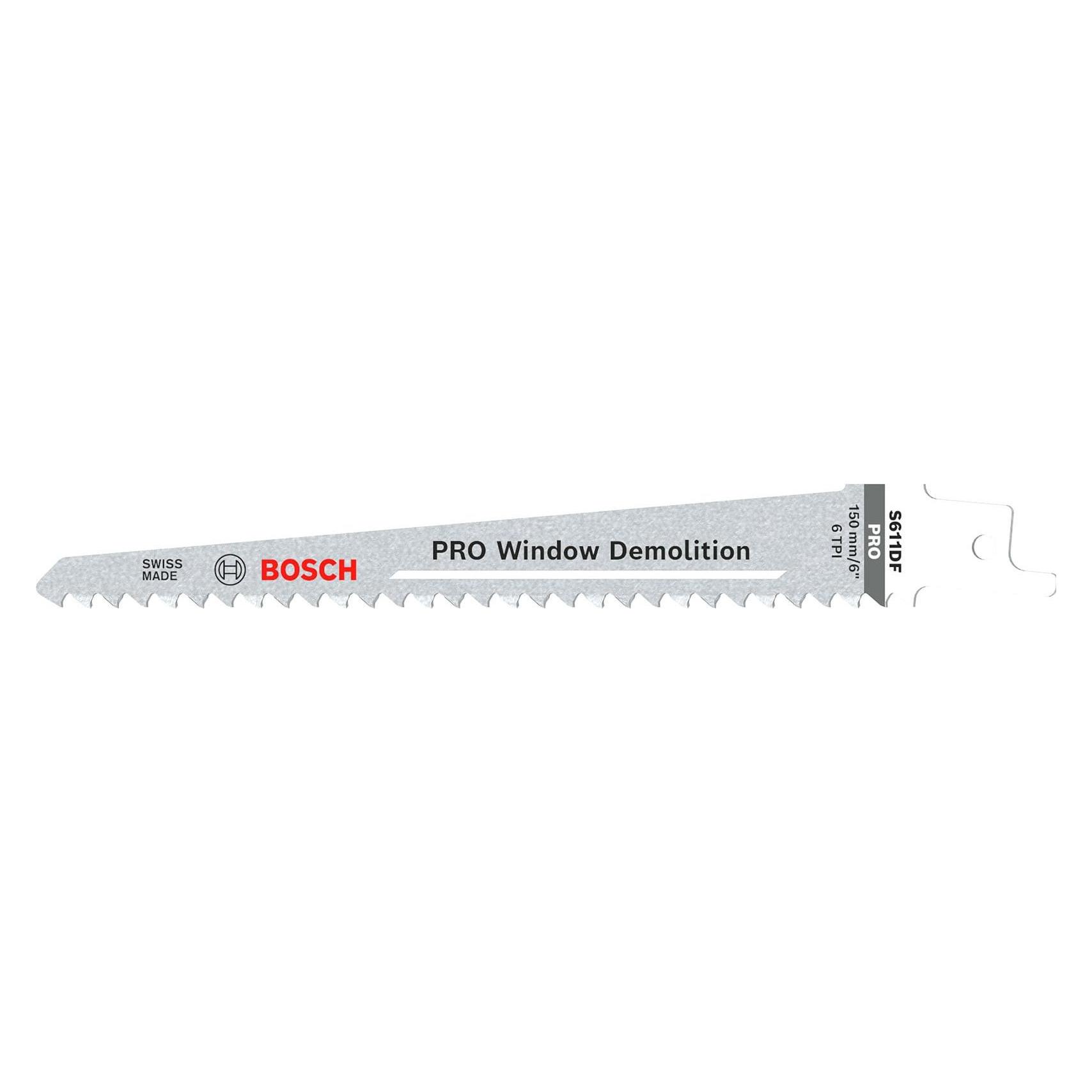 Bosch Professional Zubehör PRO Window Demolition S611DF Blatt, 1,25 x 19 x 150 mm, 2-tlg. (2608656271)