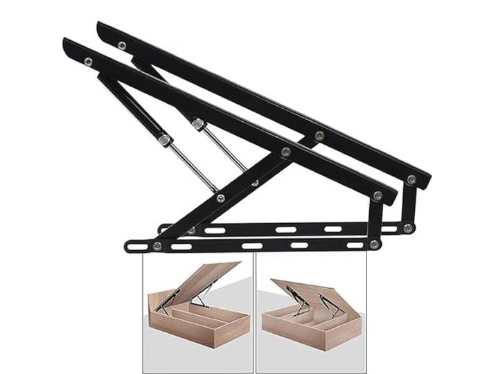 BNGFSDF Bett-Hebemechanismus, 2Pcs Lagerung Bett Lift Mechanismus Kit Moderne Einfache Tatami(600mm)
