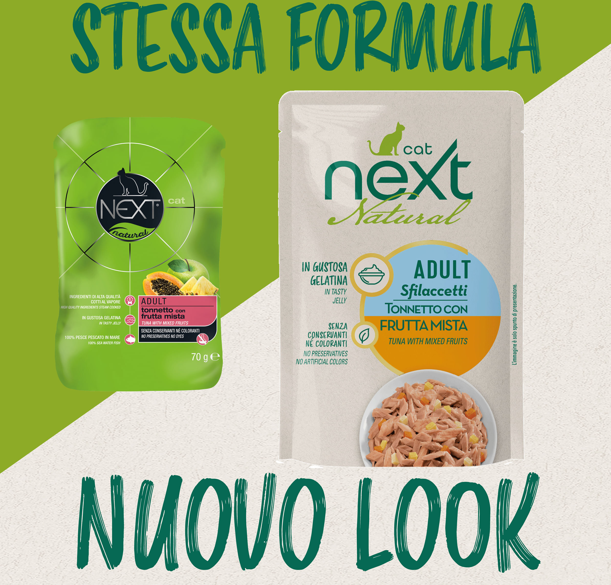 Next Cat Busta Multipack 6x70G TONNETTO CON FRUTTA MISTA
