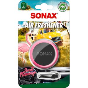 Sonax Autoduft Air Freshener Sweet Flamingo, Zuckerwatte, bis zu 30 Tage Duft, für den Lüftungsschlitz