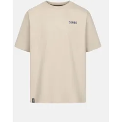 Derbe T-Shirt Moin Franz Herren Beige GOTS Organic
