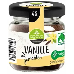 Agava Vanille gemahlen im Glas bio
