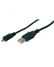 DIGITUS USB Kabel Anschlusskabel A B micro 1.8m (AK-300110-018-S)