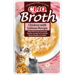 INABA CAT Ciao Hühnerbrühe mit Lachs 40g