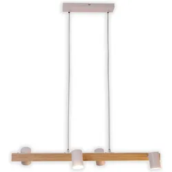 Näve, Pendelleuchte, 4er Pendelleuchte FRIDA weiss L: 80 cm (GU10)