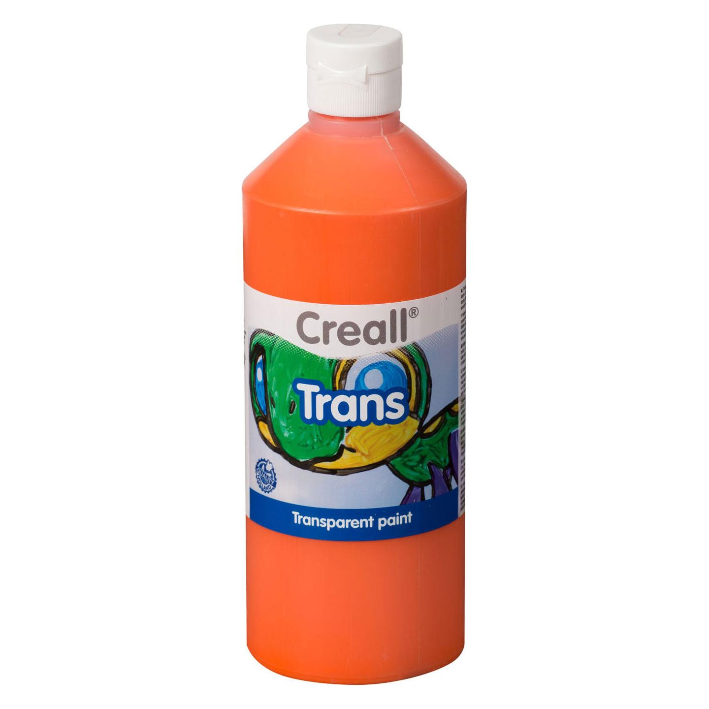 Creall Transparante Verf Oranje, 500ml (500 ml) (19880800)