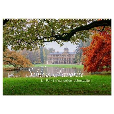 Schloss Favorite – Ein Park im Wandel der Jahreszeiten (Wandkalender 2027 DIN A2 quer), CALVENDO Monatskalender