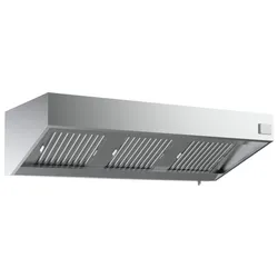 Combisteel Wandhaube Trapezform mit Motor aus Edelstahl 1200x1100x540mm