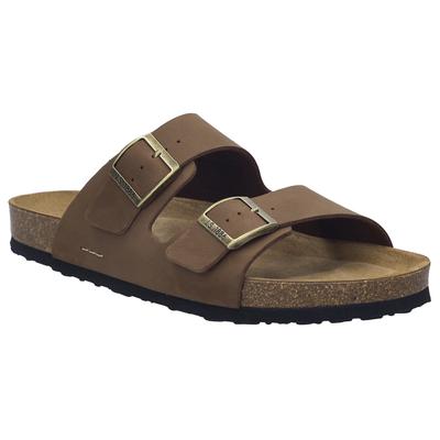Pantolette JOSEF SEIBEL "Josef 01", Herren, Gr. 41, Leder, braun, Schuhe Pantolette, Sommerschuh, Schlappen, Sandale mit softem Fußbett