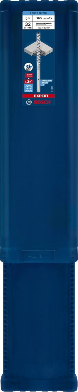 Bosch Zubehör EXPERT SDS max-8X boorhamerset, 5-delig, 32 x 400 x 520 mm