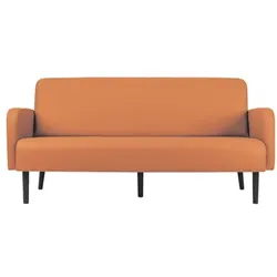 meet 3-Sitzer-Sofa »Lisboa« Kunstlederbezug orange, 176x83x55 cm